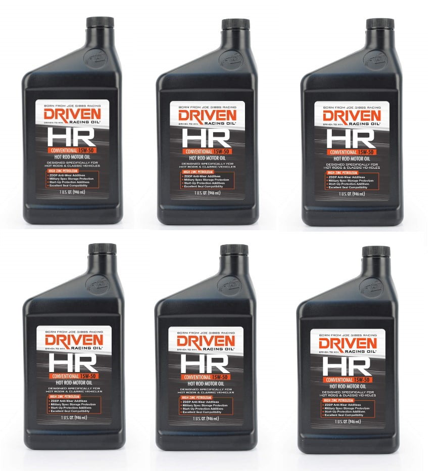 Joe Gibbs Driven Racing Oil 02106 HR1 15W50 Conventional Hot Rod Oil