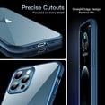 thumbnail image 5 of Crystal Clear Designed for iPhone 12 Pro Max Case, [Not Yellowing] [Military Grade Drop Tested] Shockproof Protective Phone Case Slim Thin Cover 5G 6.7 inch 2020, Blue, 5 of 5