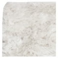 thumbnail image 5 of SAFAVIEH Ocean Trellis Solid Plush Polyester Shag Area Rug, Ivory, 3' x 5', 5 of 7