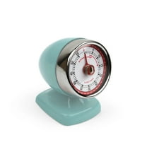 Kikkerland Vintage Streamline Kitchen Timer, Blue