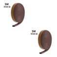 thumbnail image 3 of Riwesomey Tira de sellado automático para puerta de casa, ventana, sello de grietas, excluidor de tiro, cinta automática, herramienta de Marrón Tipo D 9*6 (5M) 2piezas, 3 of 6