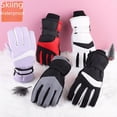 thumbnail image 2 of Guantes de invierno para hombre y mujer, resistentes al frío, resistentes al viento, impermeables, antideslizantes, para montar a caballo, para pantalla táctil, cálidos y gruesos, 2 of 6