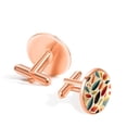 thumbnail image 3 of Leaves Elegant Dress Shirt Cufflink Set for Men, Made of Stainless Steel, for Any Formal Occasion, 3 of 6