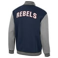 thumbnail image 3 of Men's Colosseum Navy Ole Miss Rebels Ambi-Turner Full-Zip Varsity Jacket, 3 of 3