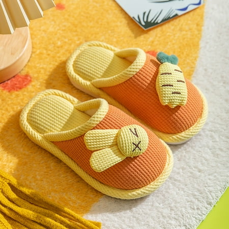 

Cathalem Toddler Bedroom Kids Shoes House Slippers Bedroom Home Slippers Cartoon Rabbit Cotton Toddler Character House Shoes C 4 Years
