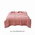 thumbnail image 4 of Mint Cooling Summer Quilt 79x59in Cotton Spandex Cover Temperature Regulating Machine Washable Lightweight Layer Pink, 4 of 8