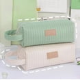 thumbnail image 1 of Estuche para lápices de felpa de gran capacidad,estilo japonés,con estampado de corazones,bolsa de papelería para niñas,organizador de útiles escolares y de oficina (blanco,1 pieza) Rkxzt, 1 of 8