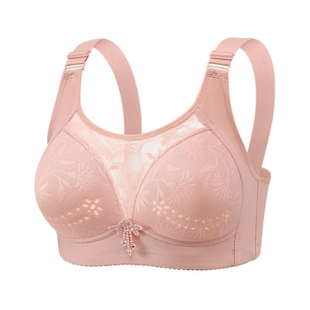 Xdegoge Walmart Plus Membership Bras for Women Push Up No Wire Bras Plus Size Full Coverage Bras High Impact Workout Running Sports Bra Adjustable Strap Brasieres Para Mujer Deals of The Week