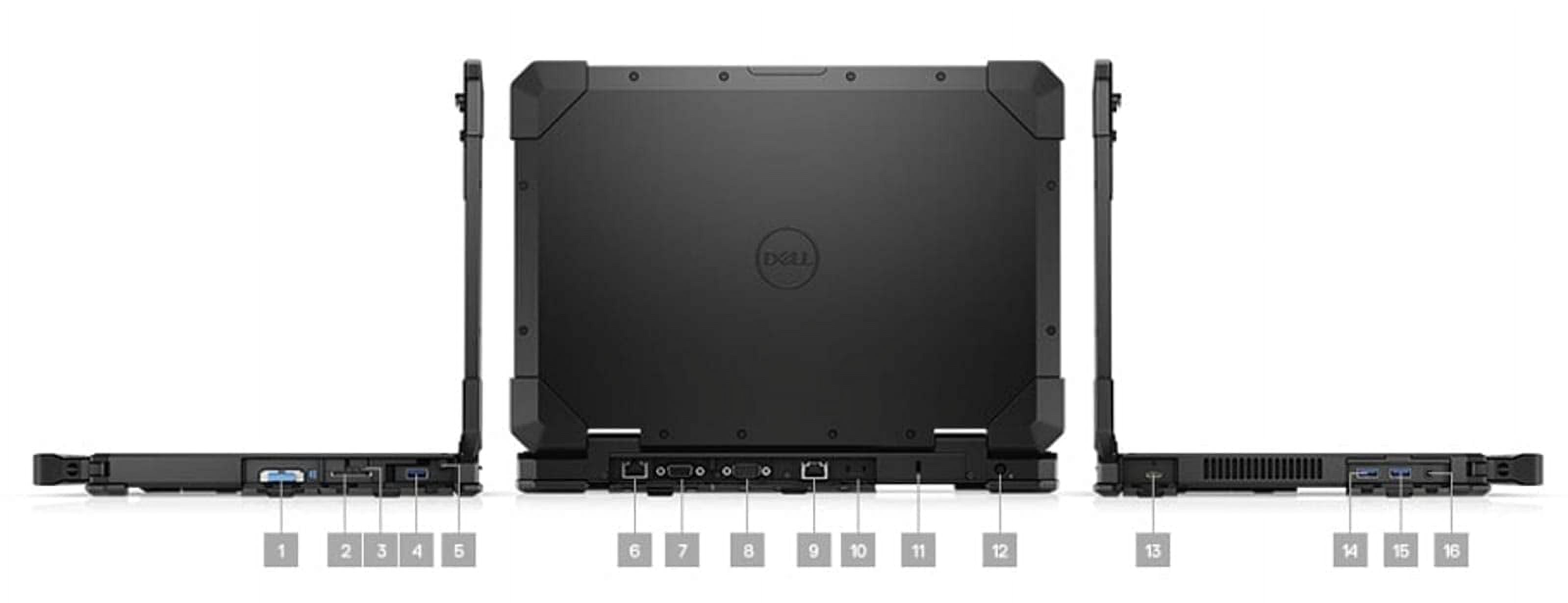 Open Box Dell Latitude Rugged 5420 Laptop | 14" 1920x1080 FHD | Core i5-8350U - 512GB SSD Hard Drive - 16GB RAM | 4 cores @ 3.6 GHz Win 11 Pro Black