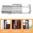 thumbnail image 4 of FUTUREORYY 1Pack Child Proof Door Handle Lock for Household Doors in Transparent, 4 of 8