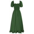 thumbnail image 5 of Vestido Scarlet Darkness Green Corset Summer Cottagecore S, 5 of 5
