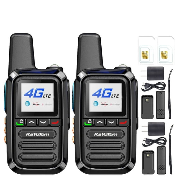 Kayotom Walkie Talkie Global Long Distance Adult Intercom PTT Two Way Radio,4G Signal Outdoor,2Pcs