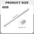 thumbnail image 2 of Uxcell 6 Pcs 6.35mm x 305mm Stainless Steel Round Rod, Metal Solid Shaft Smooth Rods for Industry Crafts Model Metal Working, 12 inches Long 1/4" Diameter, Silvery, 2 of 6