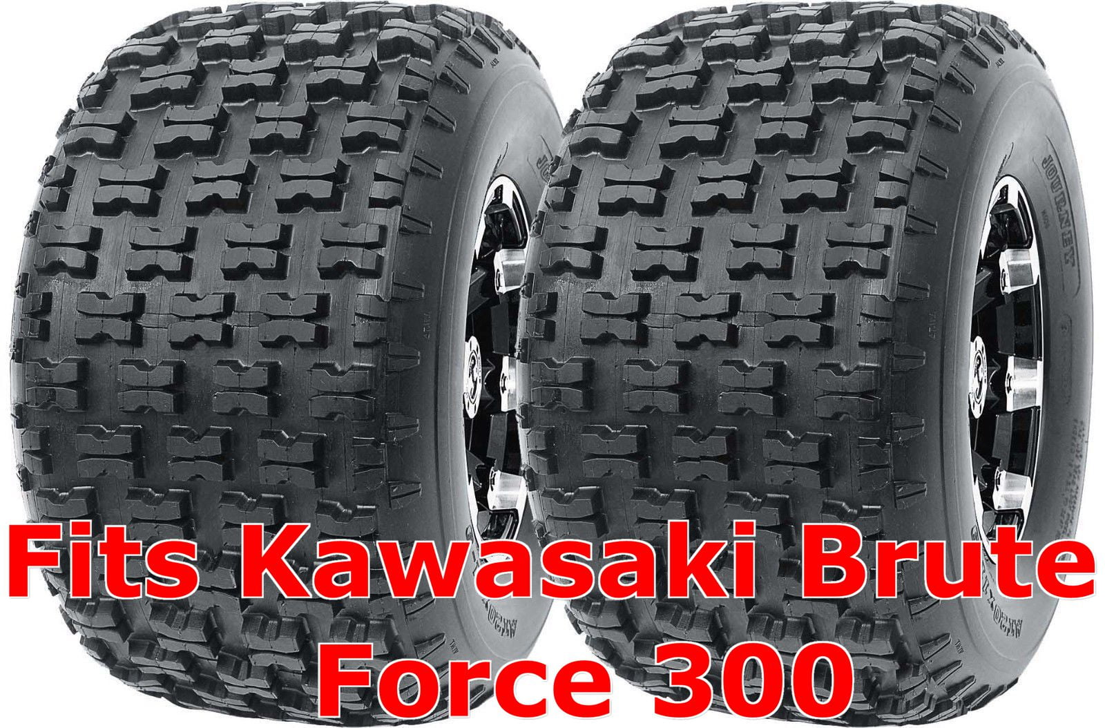 Set 2 WANDA Sport ATV Tires 22x10-10 Kawasaki Brute Force 300 Rear P336