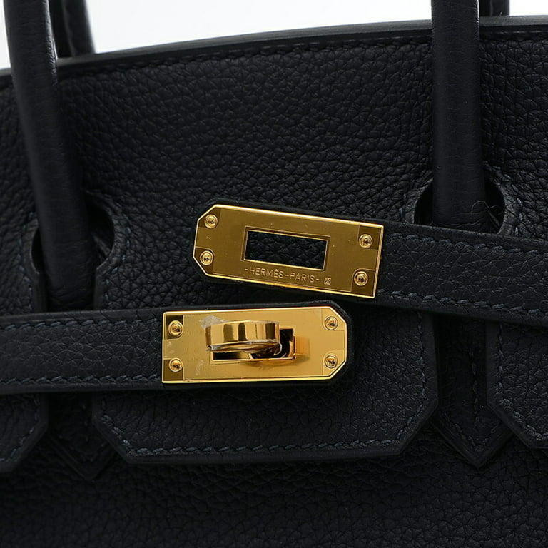 Authenticated Used Hermes Birkin 25 Handbag Togo Cabin Gold Hardware U  Engraved 
