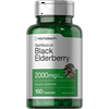Black Elderberry Capsules 2000 mg | 180 Pills | by Horbaach
