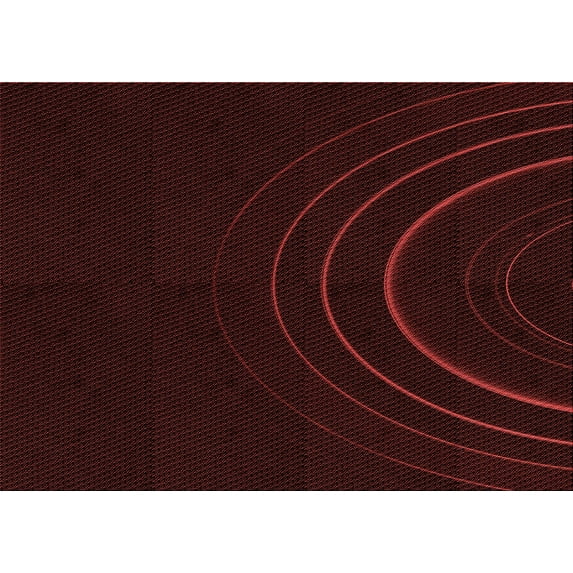 Ahgly Company Indoor Rectangle Patterned Chocolate Brown Area Rugs, 2' x 4'