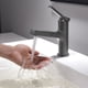 thumbnail image 2 of Grifo de baño con manija, grifo para lavabo, grifos para lavabo con líneas de suministro, grifo de baño negro de 1 o 3 orificios., 2 of 6