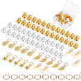 thumbnail image 2 of DISEN 80pcs Dreadlocks Beads Hair Jewelry for Women Braids, Adjustable Metal Hair Cuffs Decoration Pendants, Gold/Silver, 2 of 6