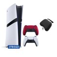 thumbnail image 1 of PlayStation 5 Pro 3TB SSD Digital Console with Two Controllers, White and Volcanic Red DualSense and Mytrix Hard Shell Protective Controller Case - Flagship PS5 Pro Console, 1 of 9