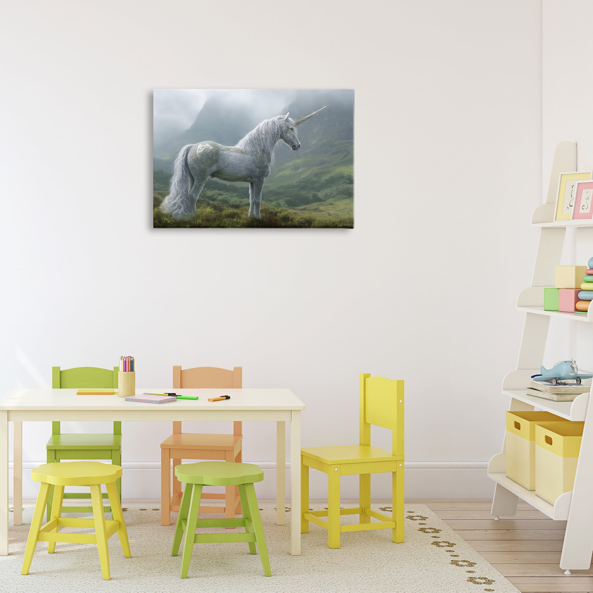 Stupell Industries Elegant Celtic Unicorn Canvas Wall Art, design by The Wands Want