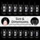 thumbnail image 4 of Uñas postizas, uñas postizas, regalos para mujeres, 140/120 piezas, uñas con forma de diamante, uñas irregulares, uñas postizas, puntas de uñas, 4 of 4