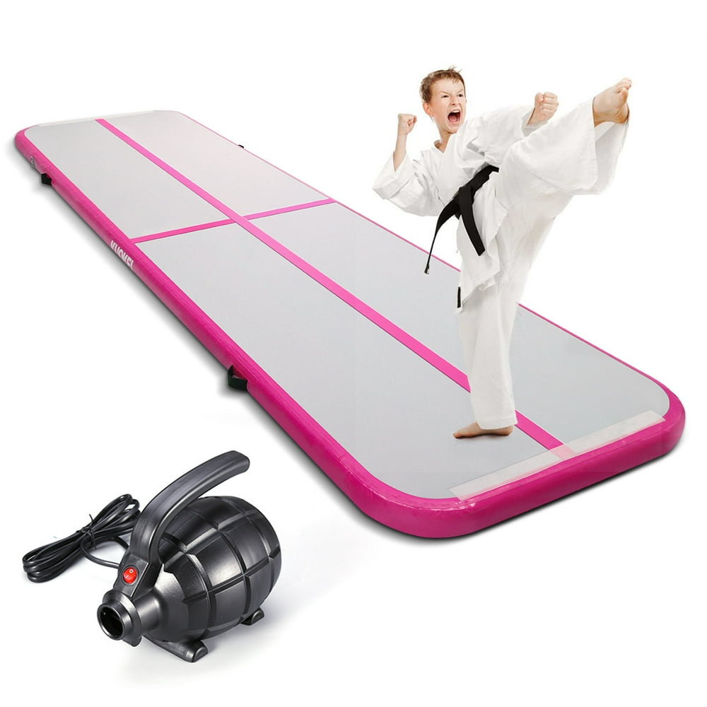 KUOKEL Inflatable Gymnastic Mat With Electric Inflator Pump Versatile
