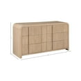 thumbnail image 3 of Meridian Furniture Fluted Natural Oak Veneer Dresser, 3 of 13