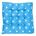 thumbnail image 3 of PiccoCasa Home Office Polyester Dot Pattern Back Support Chair Pad Cushion, 14"x14" Sky Blue, 3 of 5