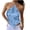 Light Blue, variant on Women's Casual Sequin Camisole Round Neck Sleeveless Short Tops Backless Hanging Neck Crop Tops Party Club Night Out Vacation Beach, Purple M