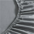thumbnail image 4 of Durable Twin XL Fitted Sheets, Shrink & Fade Resistant, All-Around Elastic For Seamless Fit, Machine Washable, Light Gray, 2PCS, 4 of 5
