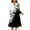 Black, variant on Fall Dresses for Women 2025 Casual Long Sleeve Sundresses Soft V Neck Cotton Dresses Beige XL