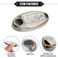 thumbnail image 4 of Unique Bargains Key Fob Cover Case for Nissan Serena E51 E52 Skyline TPU 3 Button Remote Keyless Smart Key Fob Case Gray, 4 of 7