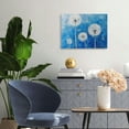 thumbnail image 3 of Acheng Dandelion Wall Art Modern Blue and White Painting Floral Canvas Landscape Pictures for Bedroom Living Room Wall Decor 16x12inch, 3 of 6