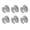 Sand silver, variant on Tibvox Pack of 6 strong Metal Handle Not Drill Adhesive Knobs for Cabinets Nightstands