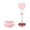 Pink, variant on TIHLMK Desktop Selfie Light with Stand and Phone Holder Dimmable Heart-Shaped LED Light for Video Shooting/Streaming/Makeup Table Lamp White