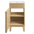thumbnail image 5 of Modway Render 18" Bathroom Vanity Cabinet in Oak White, 5 of 9