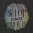 thumbnail image 2 of Until You're Proud T-Shirt | Motivational Inspirational Black Tee Gift, 2 of 5