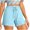 Light Blue, variant on Diufon Womens Dressy Shorts Plus Size Summer Casual Elastic Waist Drawstring Comfy Pull On Shorts with Pockets