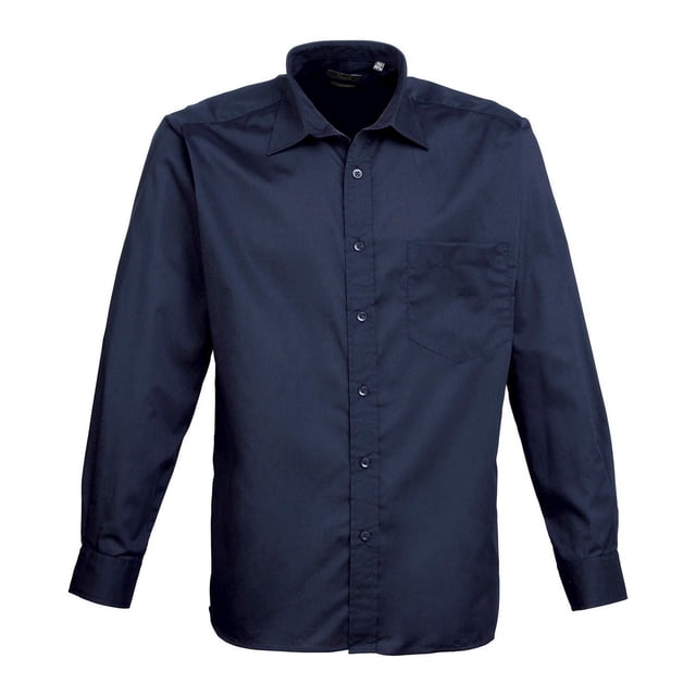 Premier Mens Poplin Long-Sleeved Shirt