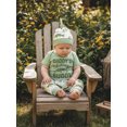 thumbnail image 5 of BemeyourBBs Baby Boy Fishing Outfit Newborn Summer Clothes Fish Letter Print Short Sleeve Romper Pants and Hat 3 Piece Set, 5 of 9