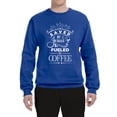 thumbnail image 2 of Wild Bobby Saved By Jesus Fueled By Coffee Inspirational/Christian Unisex Crewneck Graphic Sweatshirt, Royal, XX-Large, 2 of 5