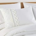 thumbnail image 4 of Levtex Home - Harleson Duvet Cover Set - Full/Queen Duvet Cover + Two Standard Pillow Cases - Tufted Chenille Frayed Tribal in White and Cream - Duvet (90 x 94in.) and Pillow Case (26x20in.) - Cotton, 4 of 5