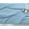 thumbnail image 3 of Soimoi Blue Cotton Voile Fabric Dot & Ice Cream Pops Food Fabric Prints By Yard 42 Inch Wide, 3 of 3