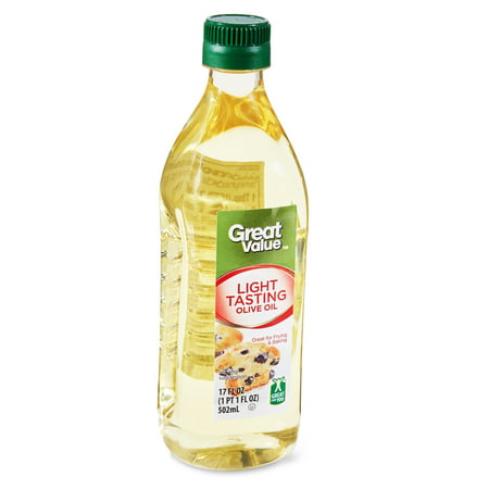 (3 Pack) Great Value Light Tasting Olive Oil, 17 fl (Best Store Bought Olive Oil)