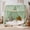 Sage Green, variant on 2026 new White Sheer Voile Bed Canopy, Soft Scarf Valance W114×L150, Cute DIY Drape for Bedroom Decor
