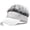 White Grey, variant on Mens Visor Hat Wig Peaked Baseball Golf Cap with Fake Hair