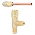 thumbnail image 4 of Quick Access Tee Adapter, 1/4in Valve Core Tee Fitting Fast Connection  for R22 R12 R134 Vacuum Gauge, 4 of 7