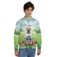thumbnail image 4 of Happy Easter Hello Spring Weimaraner Playing Football All Over Print 3D Baseball Jacket Weim Gray Ghost Dog Lover Bomber Jacket Softball - 13003, 4 of 6