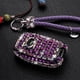 thumbnail image 4 of Methold Funda portátil para llave de coche, soporte de almacenamiento, organizador de llavero de diamantes de imitación con decoración de cordón, Teléfono y Comunicación Morado oscuro, 4 of 6